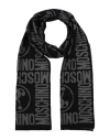 Moschino Woman Scarf Charcoal Size - Wool, Viscose, Polyamide