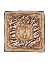 Moschino Woman Scarf Khaki Size - Silk In Brown