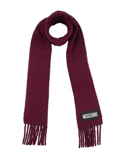 Moschino Woman Scarf Mauve Size - Alpaca Wool, Virgin Wool, Polyamide In Purple