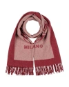 Moschino Woman Scarf Red Size - Virgin Wool