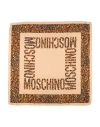 Moschino Pochette In Seta Leopard In Beige
