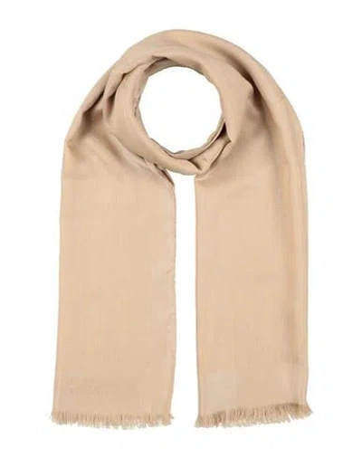 Moschino Woman Scarf Sand Size - Wool, Cotton, Silk, Viscose, Polyester In Pink