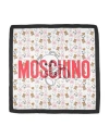 Moschino Woman Scarf White Size - Silk In Multi