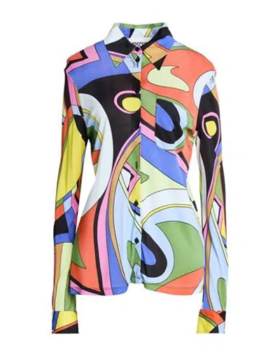 Moschino Woman Shirt Black Size 12 Viscose
