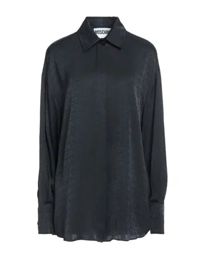 Moschino Woman Shirt Black Size 8 Viscose