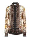 Moschino Ladies Multicolor Teddy Bear Silk Button-up Shirt In White