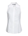 Moschino Woman Shirt White Size 6 Cotton, Elastane