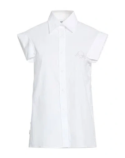 Moschino Woman Shirt White Size 8 Cotton