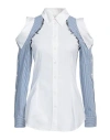 Moschino Woman Shirt White Size 8 Cotton, Polyamide, Elastane In White