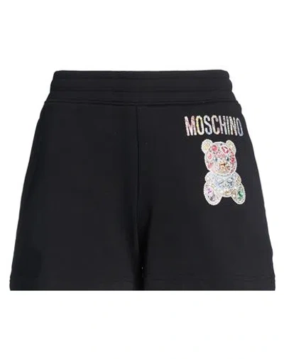 Moschino Woman Shorts & Bermuda Shorts Black Size 10 Cotton