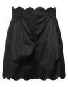 Moschino Woman Shorts & Bermuda Shorts Black Size 8 Cotton, Cupro, Elastane In Black