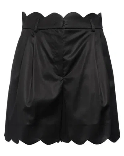 Moschino Woman Shorts & Bermuda Shorts Black Size 8 Cotton, Cupro, Elastane