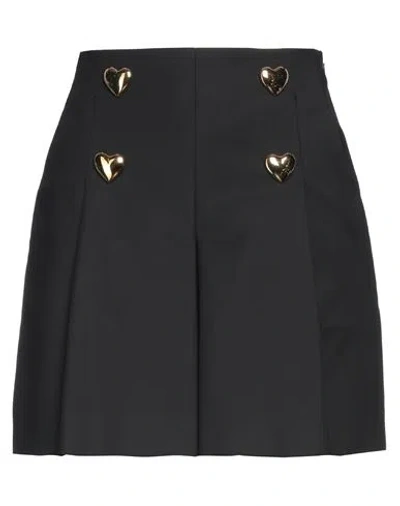 Moschino Woman Shorts & Bermuda Shorts Black Size 8 Cotton, Polyamide, Elastane
