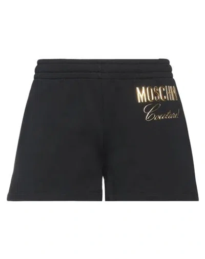 Moschino Woman Shorts & Bermuda Shorts Black Size 8 Organic Cotton