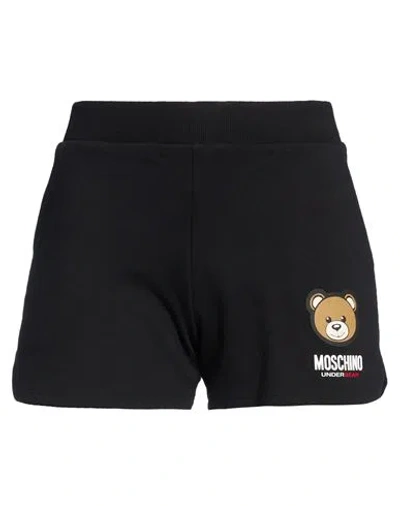 Moschino Woman Shorts & Bermuda Shorts Black Size S Cotton, Elastane