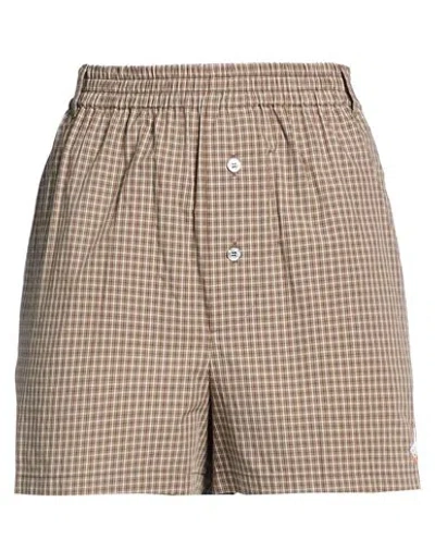 Moschino Woman Shorts & Bermuda Shorts Light Brown Size 4 Cotton