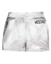 Moschino Woman Shorts & Bermuda Shorts Light Grey Size 12 Cotton In Grey