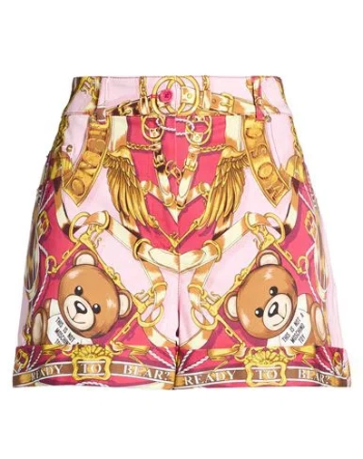 Moschino Woman Shorts & Bermuda Shorts Light Pink Size 4 Cotton, Elastane In Black