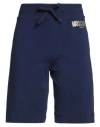 Moschino Woman Shorts & Bermuda Shorts Navy Size L Cotton, Elastane