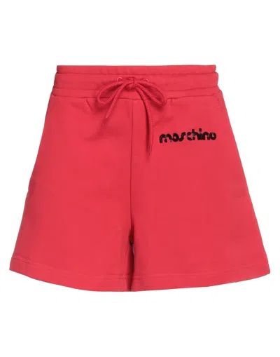 Moschino Woman Shorts & Bermuda Shorts Red Size 8 Cotton