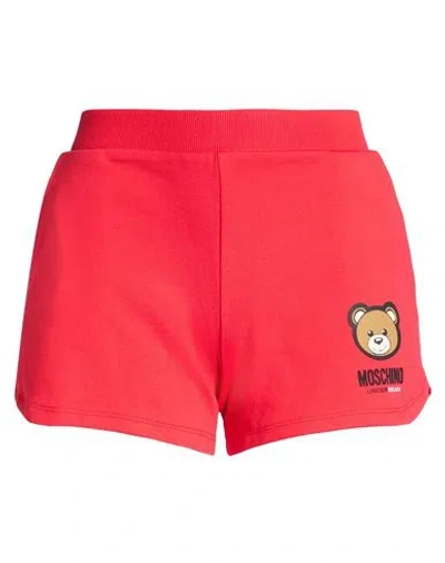 Moschino Woman Shorts & Bermuda Shorts Red Size S Cotton, Elastane