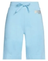 Moschino Woman Shorts & Bermuda Shorts Sky Blue Size Xs Cotton, Elastane
