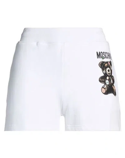 Moschino Woman Shorts & Bermuda Shorts White Size 10 Cotton