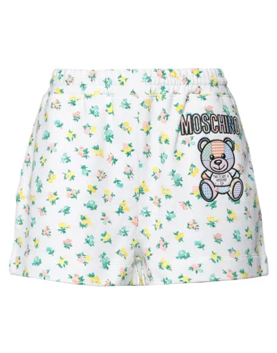 Moschino Woman Shorts & Bermuda Shorts White Size 10 Cotton