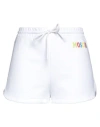 Moschino Woman Shorts & Bermuda Shorts White Size 8 Organic Cotton