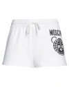 Moschino Woman Shorts & Bermuda Shorts White Size 10 Organic Cotton