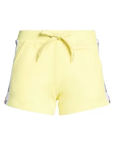 Moschino Woman Shorts & Bermuda Shorts Yellow Size L Cotton, Elastane