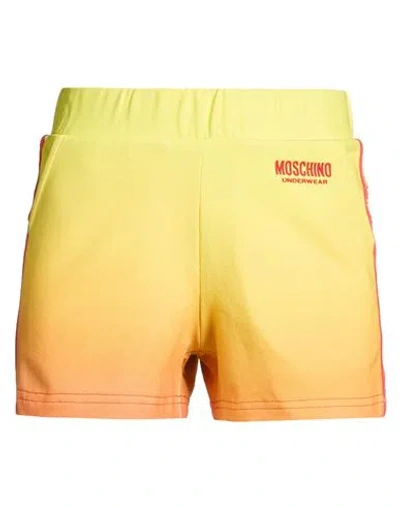 Moschino Woman Shorts & Bermuda Shorts Yellow Size Xxs Cotton, Elastane