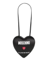 Moschino Woman Shoulder Bag Black Size - Leather, Textile Fibers In Black