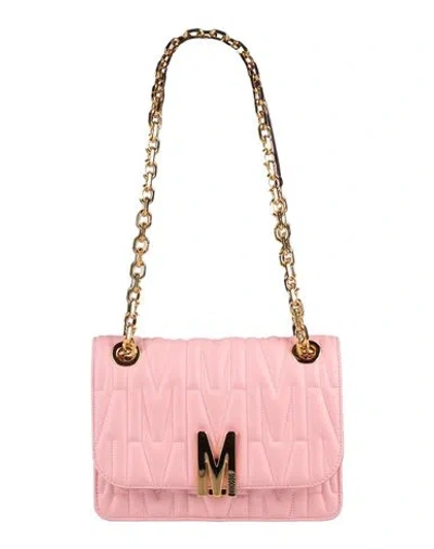 Moschino Woman Shoulder Bag Pink Size - Leather