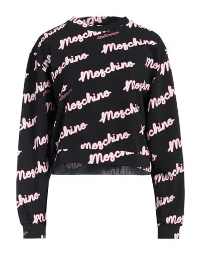 Moschino Woman Sleepwear Black Size L Cotton, Elastane