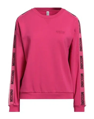 Moschino Woman Sleepwear Fuchsia Size L Cotton, Elastane In Pink