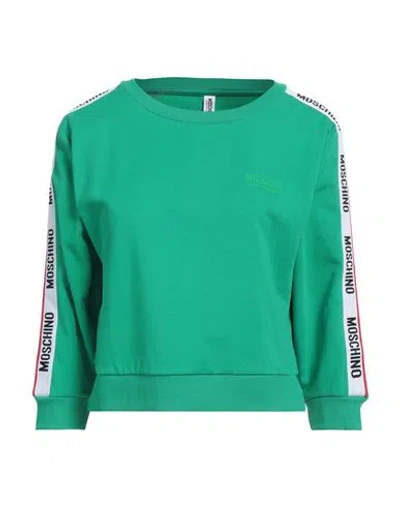 Moschino Woman Undershirt Green Size L Cotton, Elastane