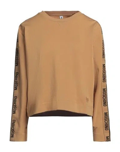Moschino Woman Sleepwear Sand Size M Cotton, Elastane In Beige