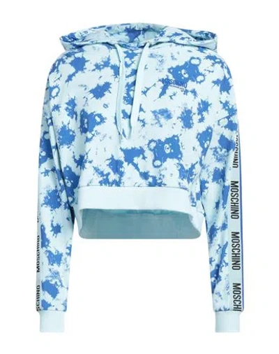Moschino Woman Undershirt Sky Blue Size M Cotton, Elastane