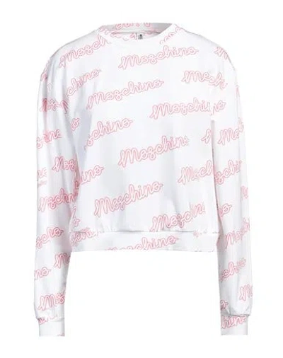 Moschino Woman Sleepwear White Size L Cotton, Elastane