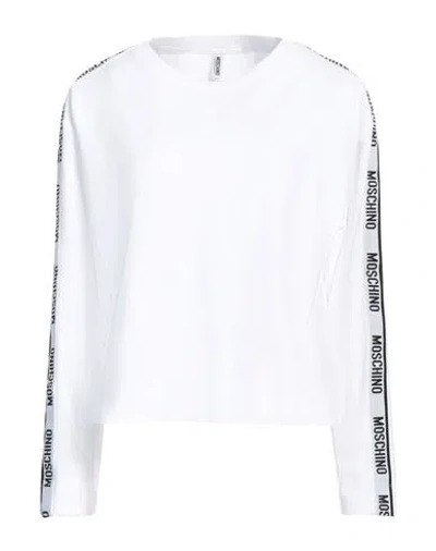 Moschino Woman Sleepwear White Size L Cotton, Elastane