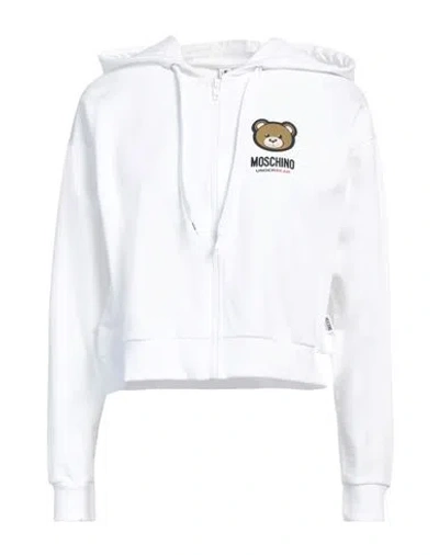 Moschino Woman Sleepwear White Size L Cotton, Elastane