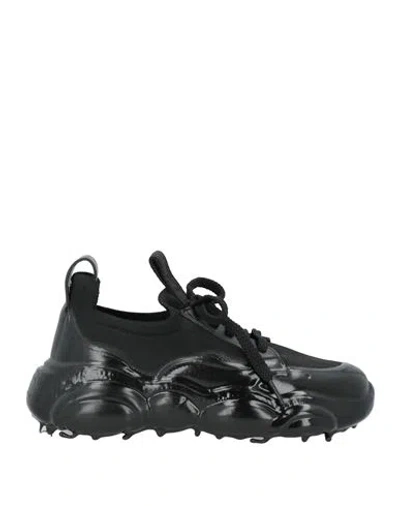 Moschino Teddy Bear Sole Sneakers In Black