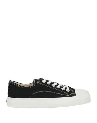 Moschino Woman Sneakers Black Size 8 Textile Fibers