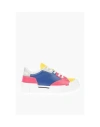 Moschino Love Leather Sneakers Texture50 With Logo In Fantasy
