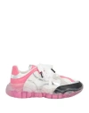 Moschino Transparent-sole Mesh Sneakers In White