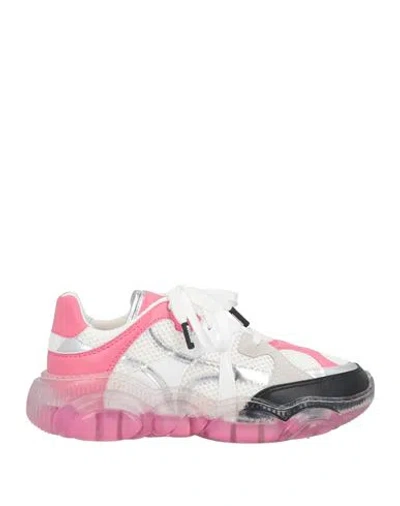 MOSCHINO MOSCHINO WOMAN SNEAKERS WHITE SIZE 8 TEXTILE FIBERS