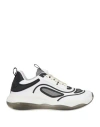 Moschino Woman Sneakers White Size 8 Textile Fibers In White