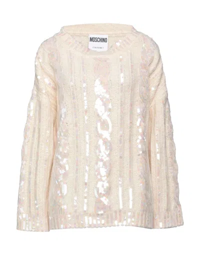 Moschino Sweaters In Beige