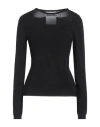 Moschino Woman Sweater Black Size 12 Viscose, Polyester